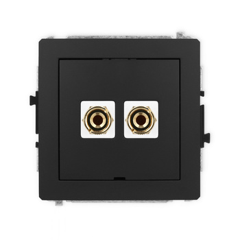 KARLIK DECO 12DGGBO-3  Gniazdo głośnikowe pojedyńcze