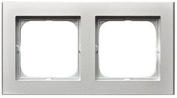 OSPEL SONATA R-2R/38 Ramka podwójna srebro