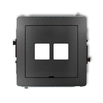 KARLIK DECO 11DGMBO-2P  Gniazdo multimedialne podwójnego bez modułu