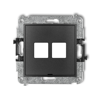 KARLIK ICON 11IGMBO-2P  Gniazdo multimedialne podwójnego bez modułu