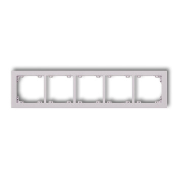 KARLIK DECO 41DR-5 Ramka uniwersalna pięciokrotna z tworzywa DECO Pastel Matt
