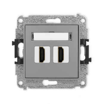 KARLIK MINI 27MHDMI-4  Gniazdo podwójne HDMI 2.0