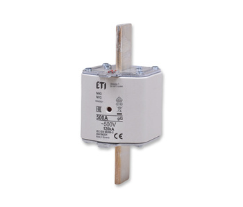 ETI Wkładka topikowa zwłoczna NH3 gG 500A/500V 004186231