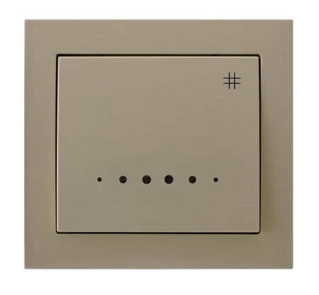 OSPEL KIER ŁP-4WS/01 Łącznik krzyżowy z podświetleniem beż