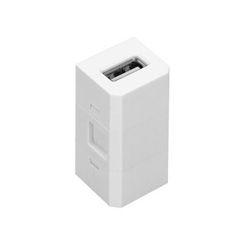 Kostka z gniazdem USB do gniazda meblowego OR-GM-9015/W