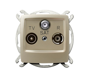 OSPEL KARO GPA-SSP/m/42 Gniazdo RTV-SAT przelotowe