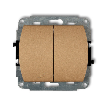 KARLIK TREND 8WP-10.1 Łącznik jednobiegunowy  ze schodowym (wspólne zasilanie)