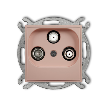 KARLIK MINI 62MGSN Mechanizm gniazda abonenckiego 2 wyjścia SAT + TV