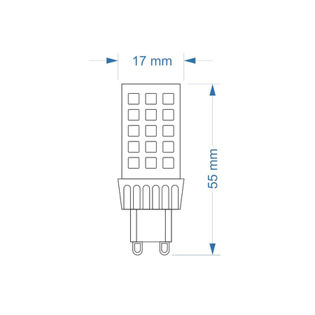 ŻARÓWKA G9 LED SMD CW 4W 450lm 3Y 4380 FF