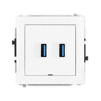 KARLIK DECO DGUSBBO-6  Gniazdo podwójne 2xUSB A-A 3.0