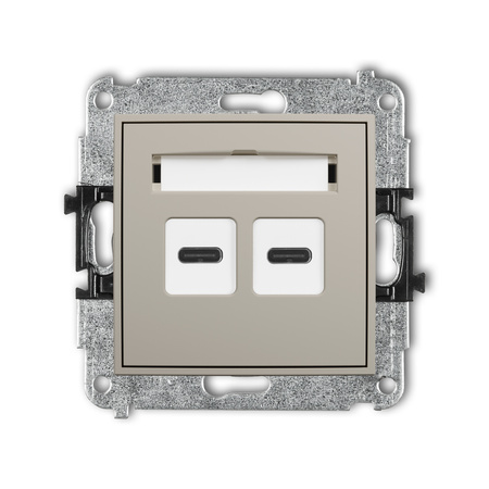 KARLIK MINI 60MCUSB-7 Mechanizm ładowarki USB podwójnej 2xUSB C, 20W max.