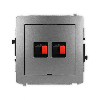 KARLIK DECO 11DGGBO-2  Gniazdo głośnikowe podwójne