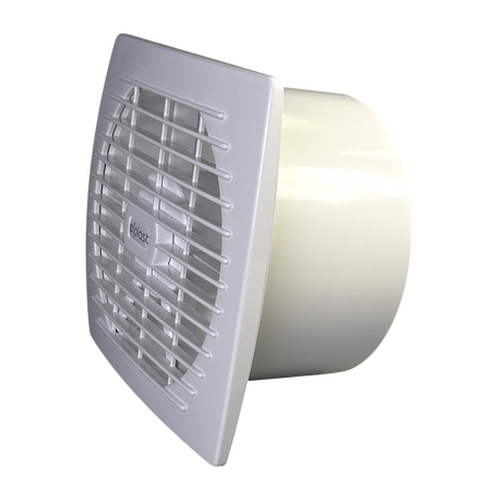 Wentylator domowy Eol 150HT czujnik wilgotności z opóźnieniem czasowym, fi 150 mm, kolor biały