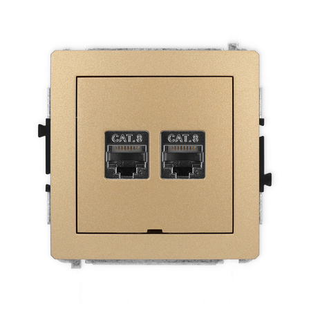 KARLIK DECO 8DGKBO-12 Gniazdo komputerowe podwójne 2xRJ45