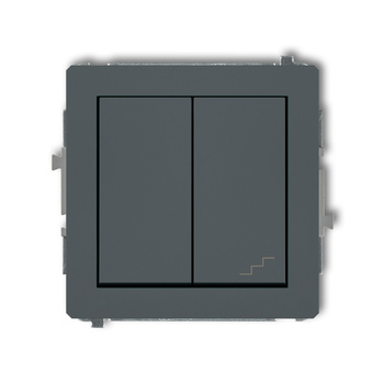 KARLIK DECO 28DWP-10.2 Łącznik jednobiegunowy  ze schodowym (osobne zasilanie)