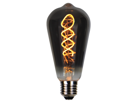 LED line PRIME żarówka LED E27 4W 1800K 150lm 220-240V FILAMENT ST64 RETRO VINTAGE GRAFIT ŚCIEMNIALNA