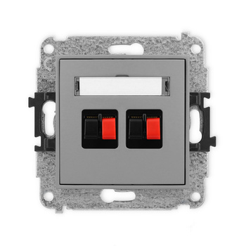 KARLIK ICON 27IGG-2  Gniazdo głośnikowe podwójne