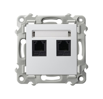 OSPEL SZAFIR GPT-2ZN/m/00 Gniazdo telefoniczne podwójne niezależne