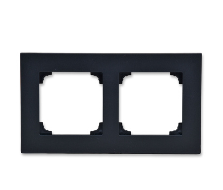 Ramka 2-krotna line tr2/149 czarny mat