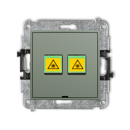 KARLIK ICON 61IGOPBO-2 Mechanizm gniazda światłowodowego/optycznego podwójnego, bez pola opisowego