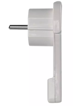 Wtyczka kątowa ultra płaska za meble szafe z uziemieniem