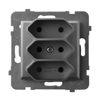 Ospel aria GP-3U/m/70 Gniazdo potrójne EURO