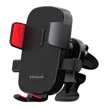 Uchwyt samochodowy Miccell VQ-CH10, kratka, zaciskowy, czarny