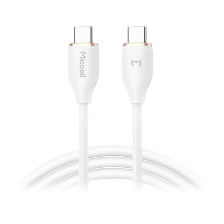 Kabel USB-C - USB-C Miccell VQ-D09, 100W, 1,5m, biały