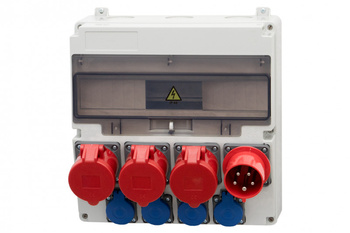 F-ELEKTRO F3.0767  Rozdzielnica  LAGO 17M g/p 2x16/5, 32/5, 4x230V, w/o 32/5