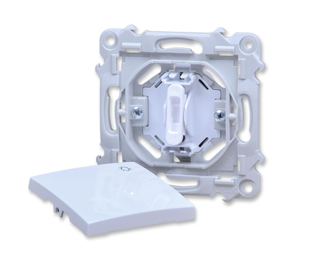 Ospel szafir łp-5z/m/00 włącznik zwierny "światło" przycisk biały
