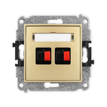 KARLIK ICON 29IGG-2  Gniazdo głośnikowe podwójne