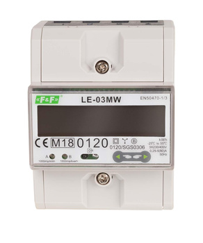F&F Licznik zużycia energii elektrycznej LE-03MW 3-fazowy z certyfikatem MID