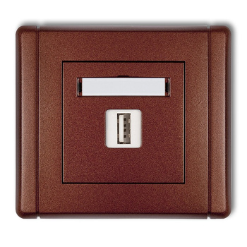 KARLIK FLEXI 9FGUSB-5  Gniazdo pojedyncze USB A-A 3.0