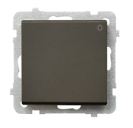 OSPEL SONATA ŁP-5R/m/40 Łącznik zwierny "światło" czekoladowy