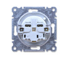 HAGER LUMINIA WL1120 GNIAZDO  2P+E Z KLAPKĄ IP44