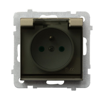 OSPEL SONATA GPH-1RZP/m/39/d Gniazdo bryzgoszczelne z/u IP-44 przesłony