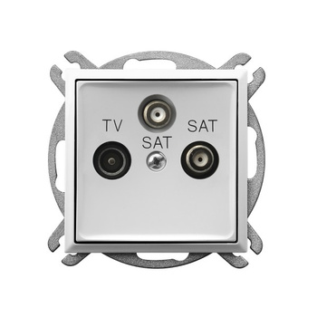 Ospel aria GPA-U2S/m/00 Gniazdo RTV-SAT z dwoma wyjściami SAT