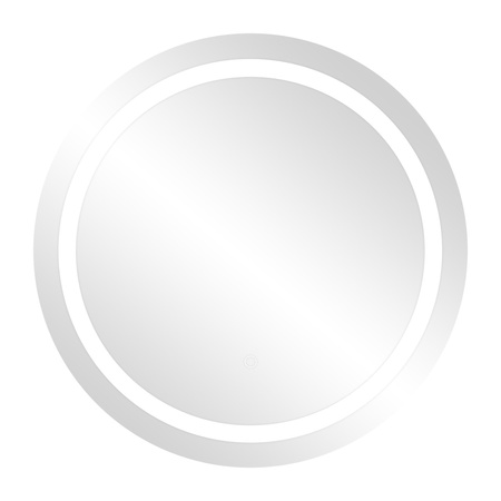 Okrągłe lustro LED fi 60 cm (z wbudowanym włącznikiem, z marginesem, 4000K)