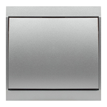 Łącznik krzyżowy p/t Luna, 10A, 250V, WP-8L, srebrny