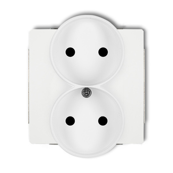 KARLIK DECO 25DGPRSO-2p Gniazdo podwójne do ramki DECO Soft