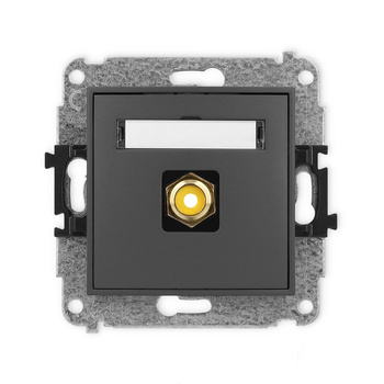 KARLIK ICON 28IGRCA-1  Gniazdo pojedyńcze  RCA (typu cinch - żółty