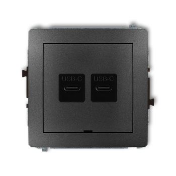 KARLIK DECO 11DCUSBBO-7  Ładowarka USB podwójna  2xUSB C