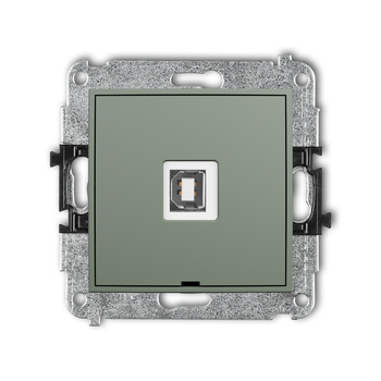 KARLIK ICON 61IGUSBBO-3 Mechanizm gniazda pojedynczego USB A-B 2.0, bez pola opisowego