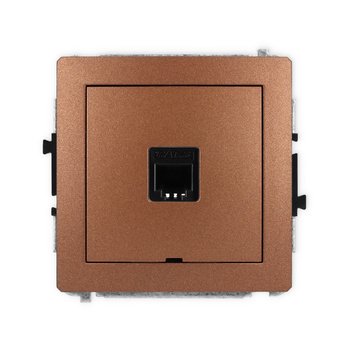 KARLIK DECO 9DGTBO-1  Gniazdo telefoniczne pojedyńcze  1xRJ11