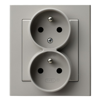 OSPEL SONATA GP-2RC/82 Gniazdo podwójne z/u niezamienność faz kompletne