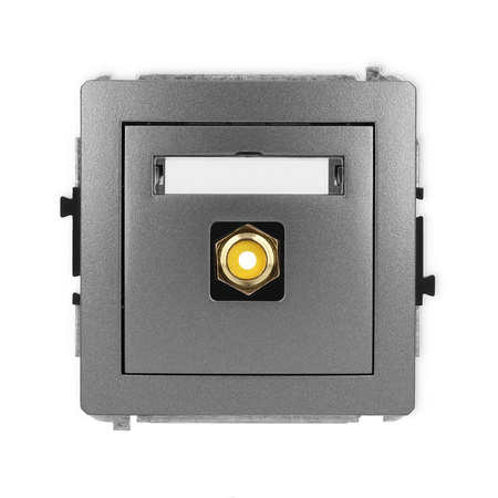 KARLIK DECO 11DGRCA-1 Gniazdo pojedyńcze RCA (typu cinch - żółty