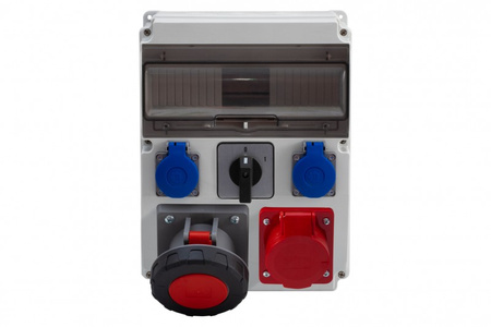F-ELEKTRO F3.0839  Rozdzielnica  CAJA 12M 16/5, 63/5, 2x230V, 0/1(63A)