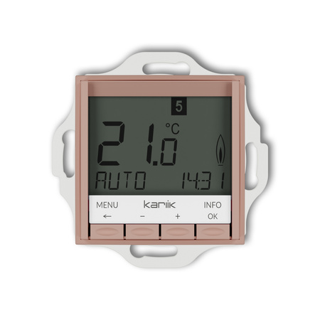 KARLIK MINI 62MRT-3.2 Mechanizm uniwersalnego elektronicznego tygodniowego regulatora temperatury (podświetlenie niebieskie)