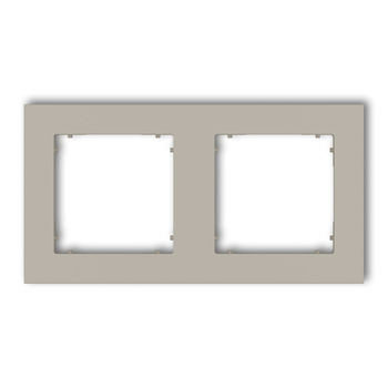 KARLIK MINI 60MR-2 Ramka uniwersalna podwójna kwadratowa z tworzywa