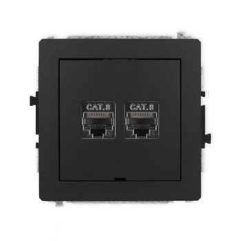 KARLIK DECO 12DGKBO-12  Gniazdo komputerowe podwójne 2xRJ45